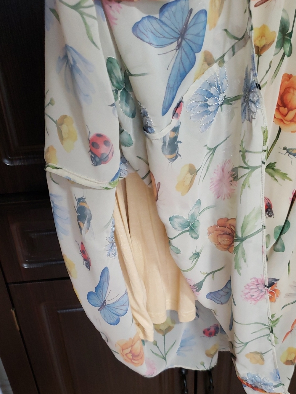 RARE Anthropologie Garden Midi Dress by Pankaj & Nidhi, Size 12P - Picture 8 of 16